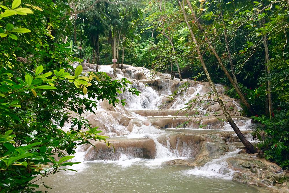 Dunn's River Waterfalls in Jamaica