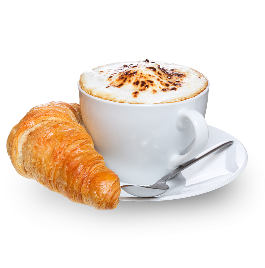 French Croissant and caffè