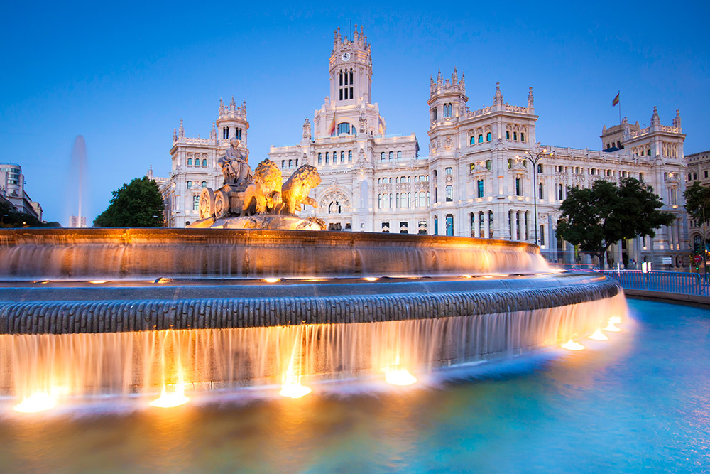 Cibleles Fountain in Madrid