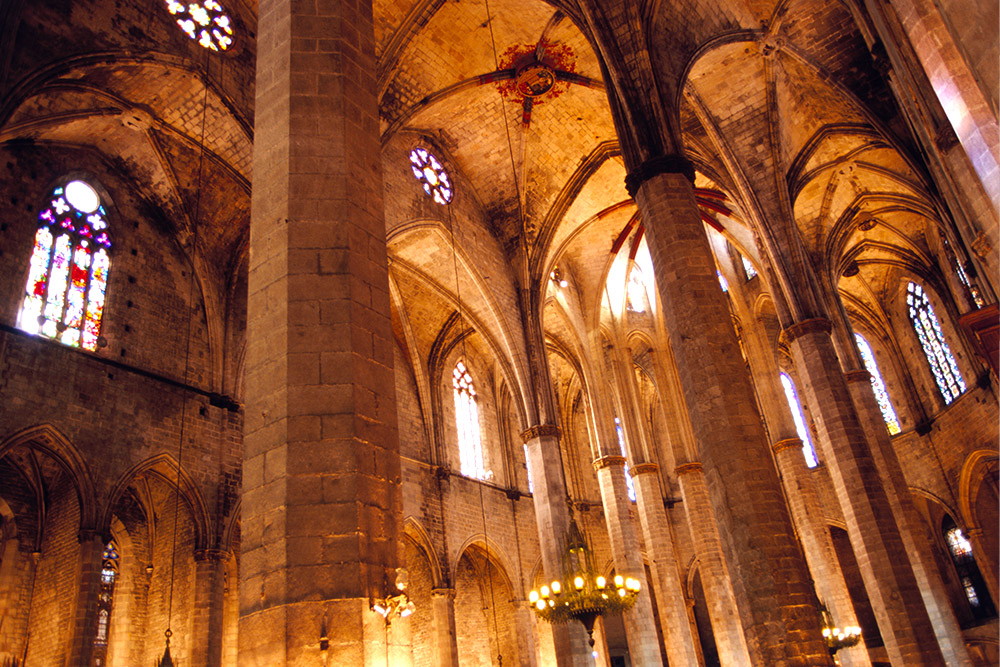 Interior of the Barcelona Cathedral 