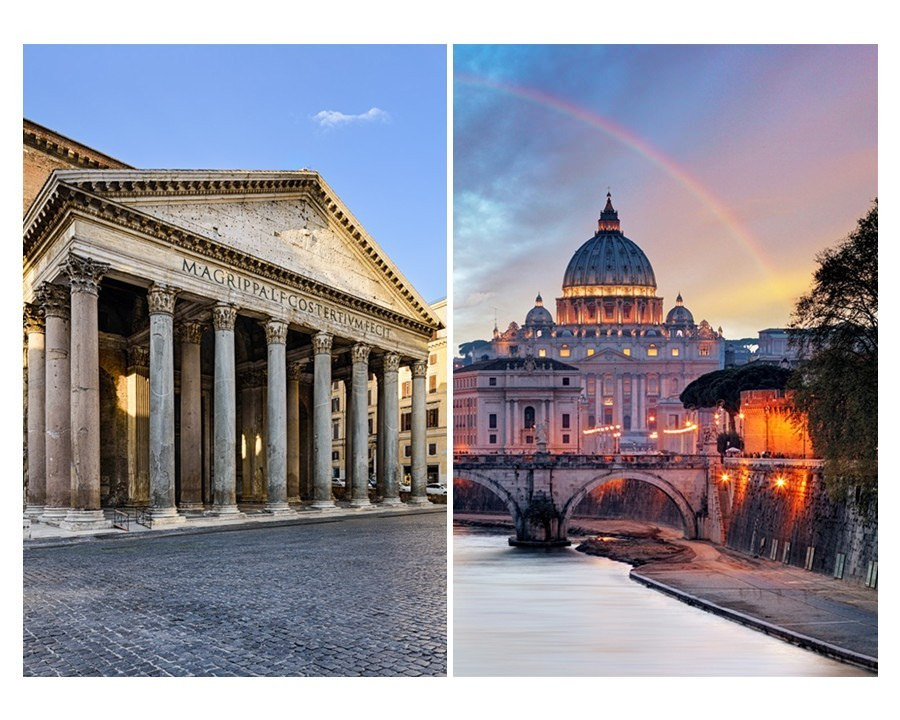 Pantheon and Vatican
