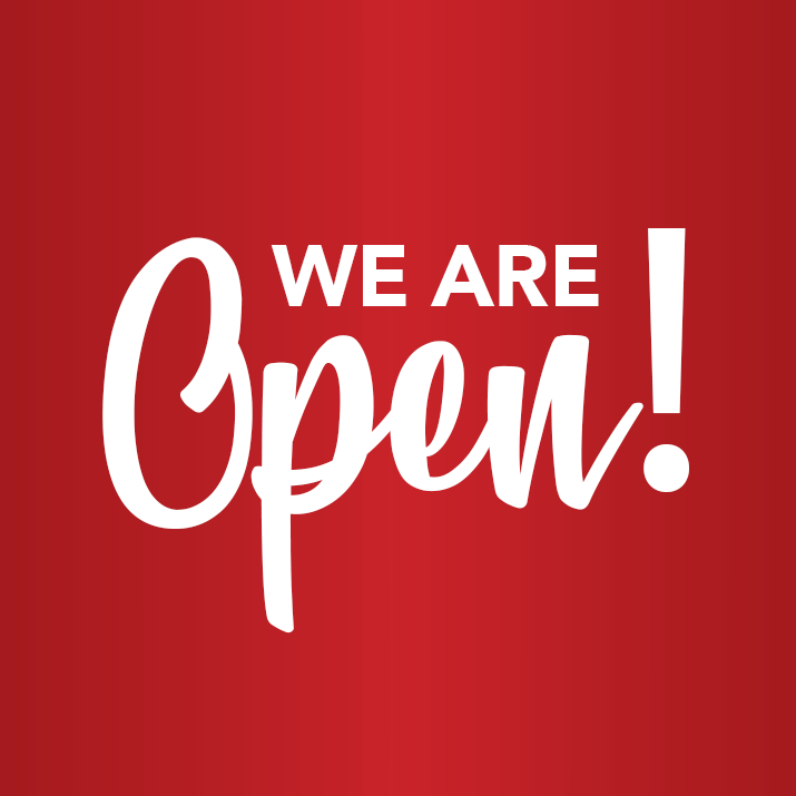 We are open!