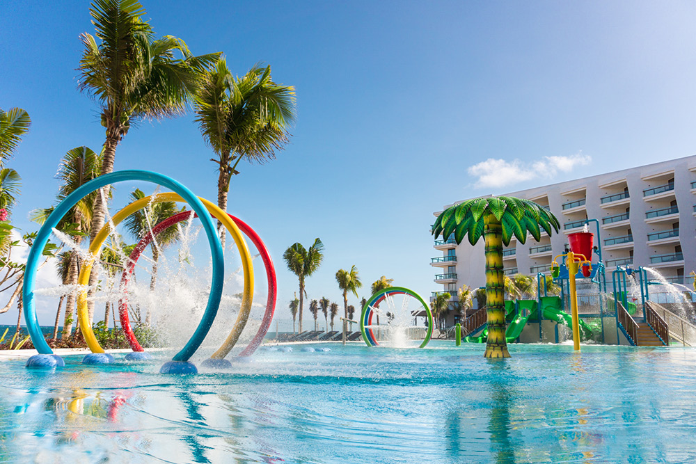 The children's pool at the Hilton Cancun