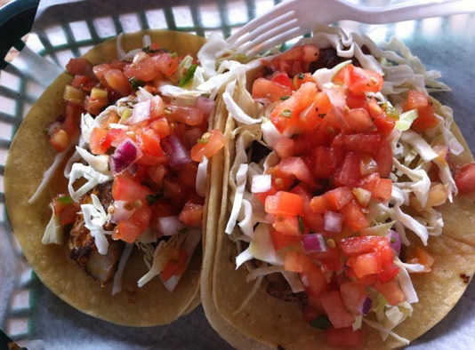 Seafood tacos