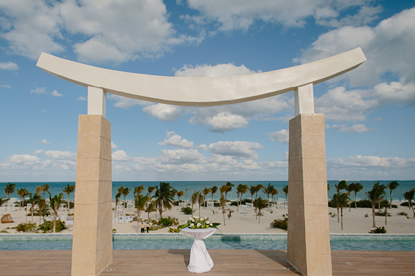 The all-inclusive Majestic Elegance Costa Mujeres is perfect for couples who want a scenic ceremony for their destination wedding.