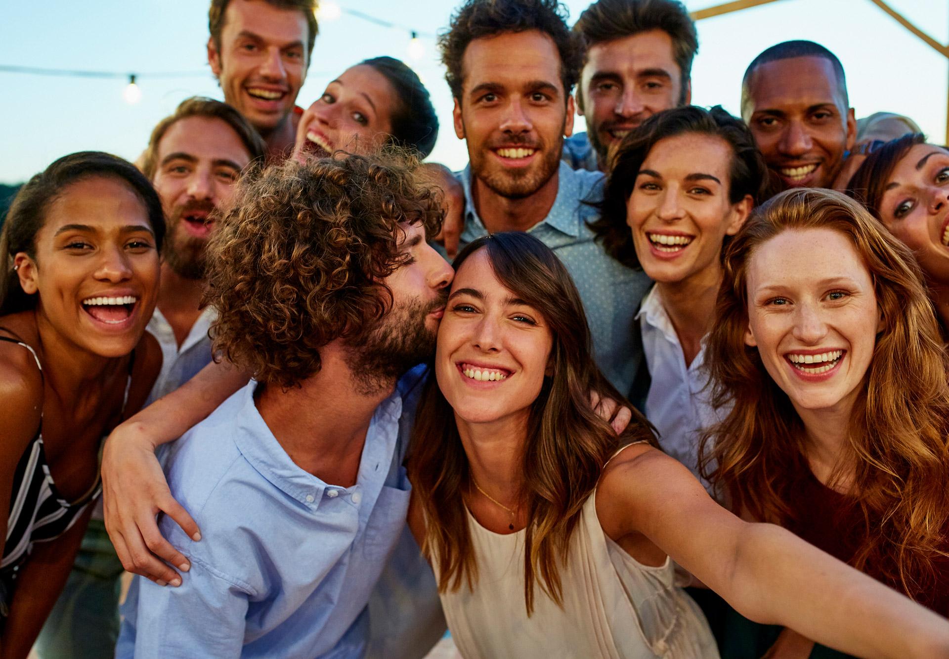 A group of travelers together