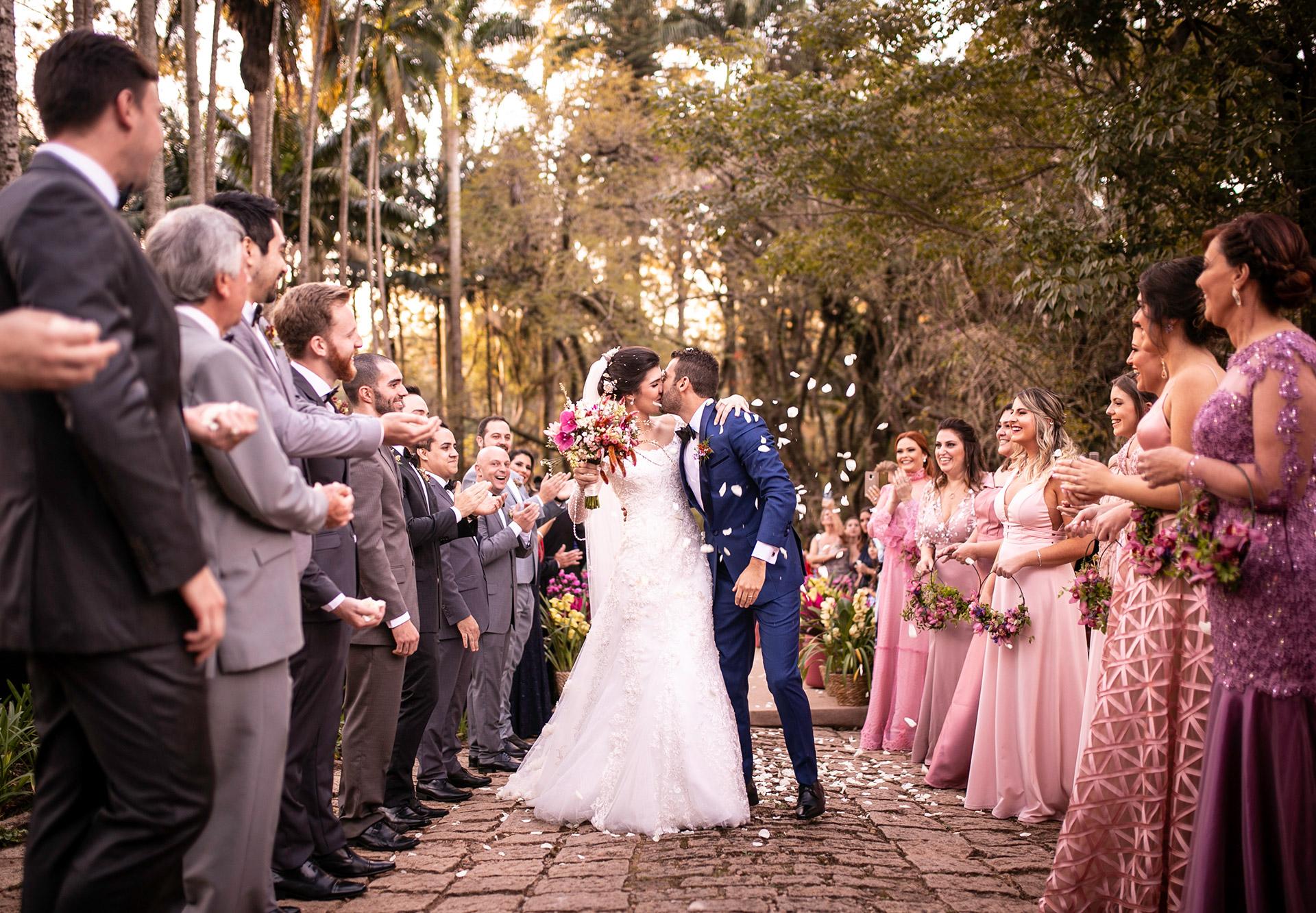 Large wedding party