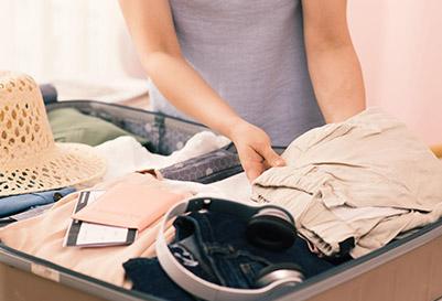 Packing a suitcase