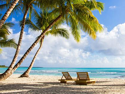 Caribbean island beach