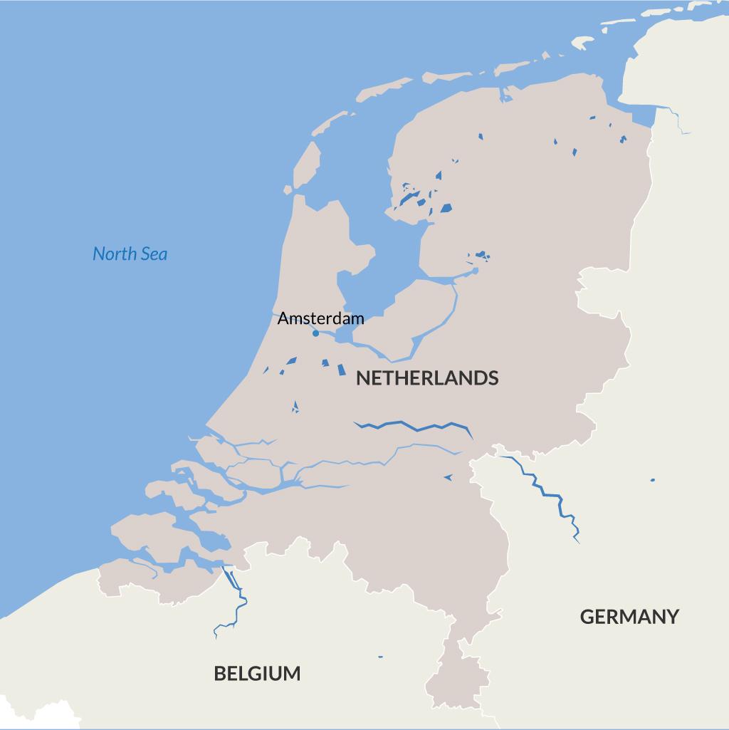 Amsterdam vacations map