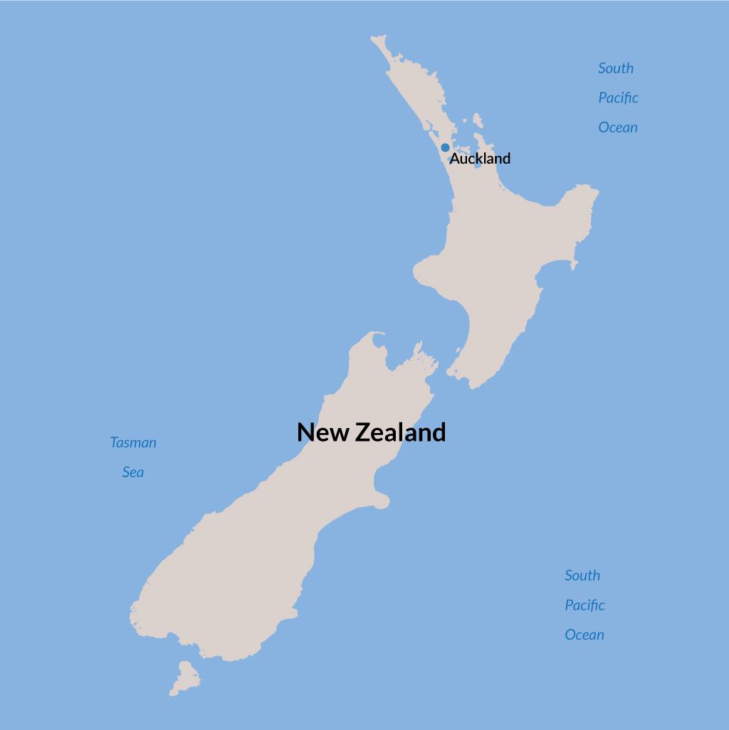 Auckland vacations map