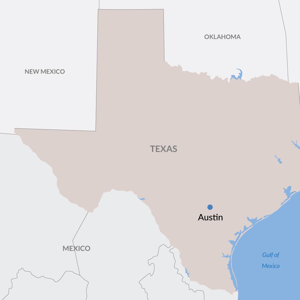 Austin vacations map