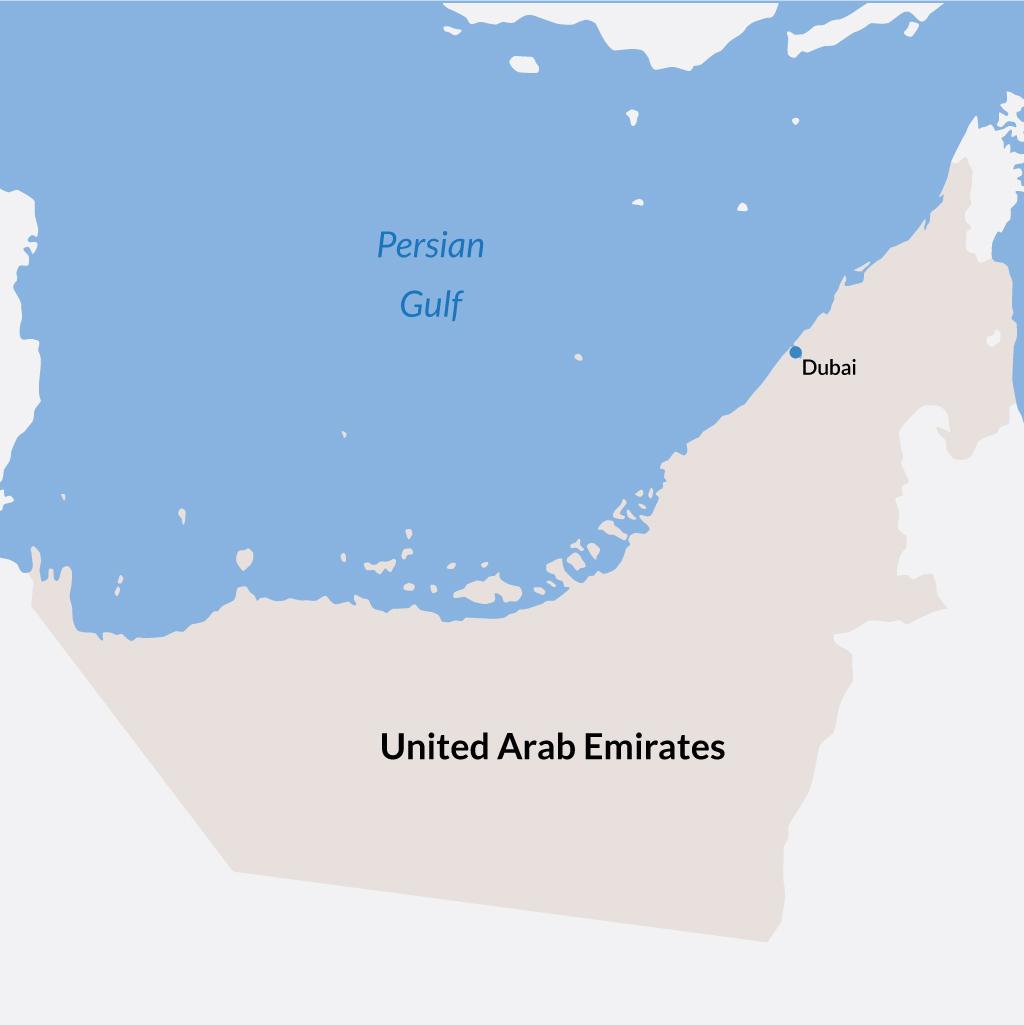 Dubai vacations map
