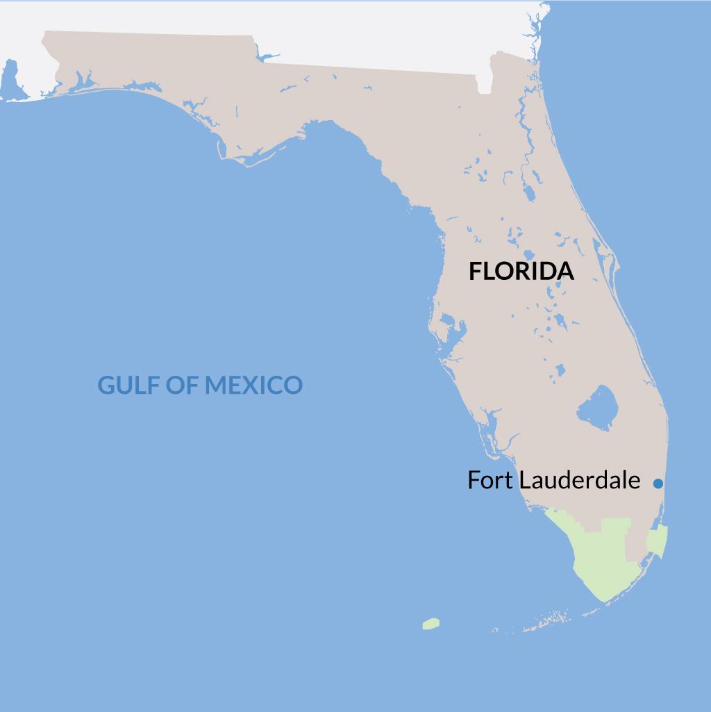 Fort Lauderdale vacations map