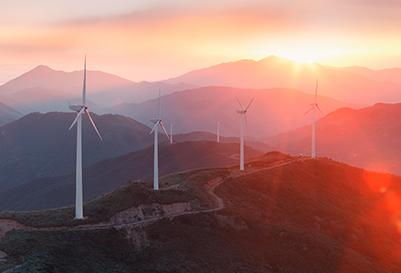Wind turbines providing renewal energy