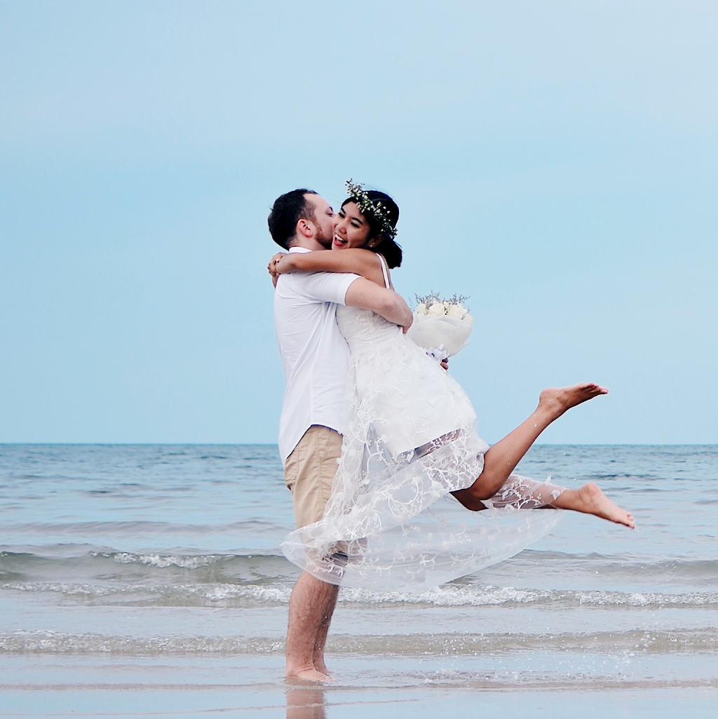 Newlywed couple
