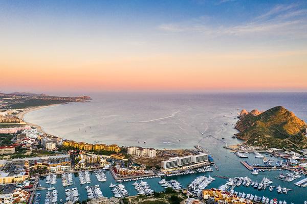 Beautiful view of tropical wedding destination