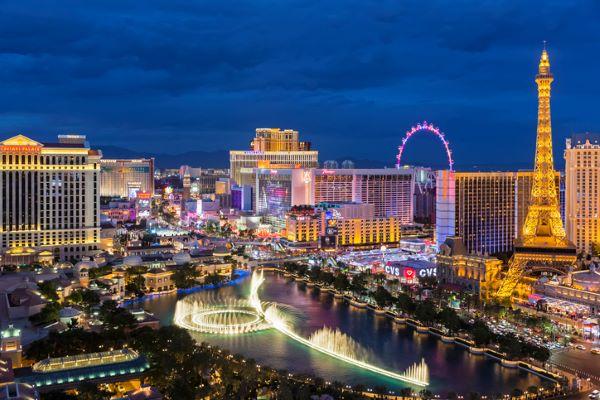 Las Vegas strip at night