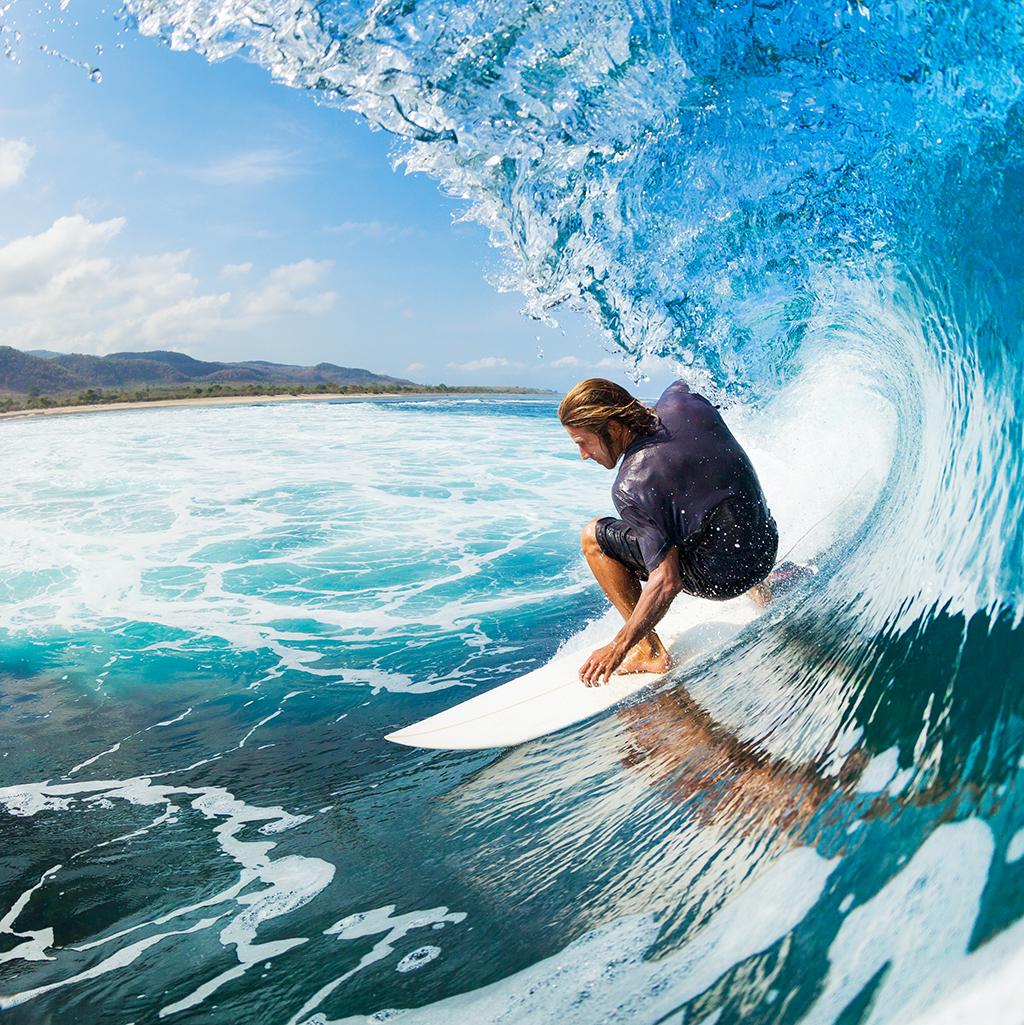 Surfing in Oahu, Hawaii