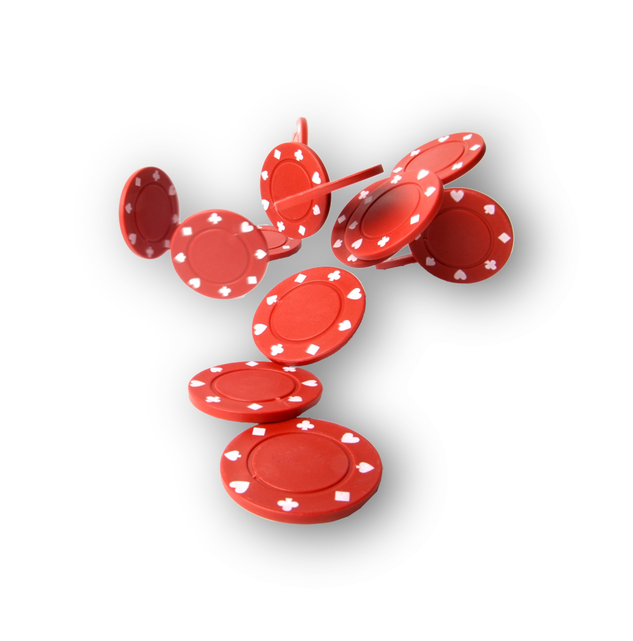 Casino chips. Try your luck at the casino aboard an Ocean cruise