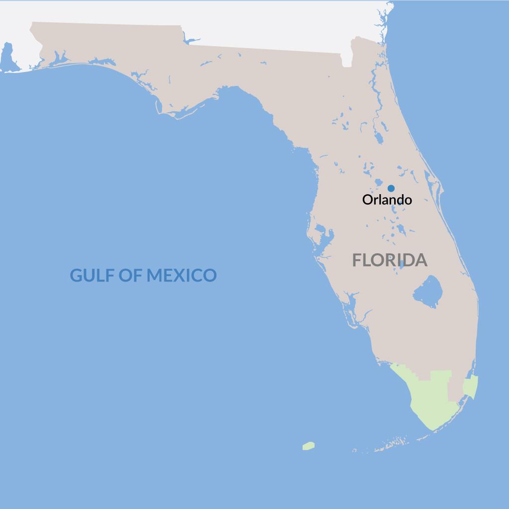 Orlando vacations map