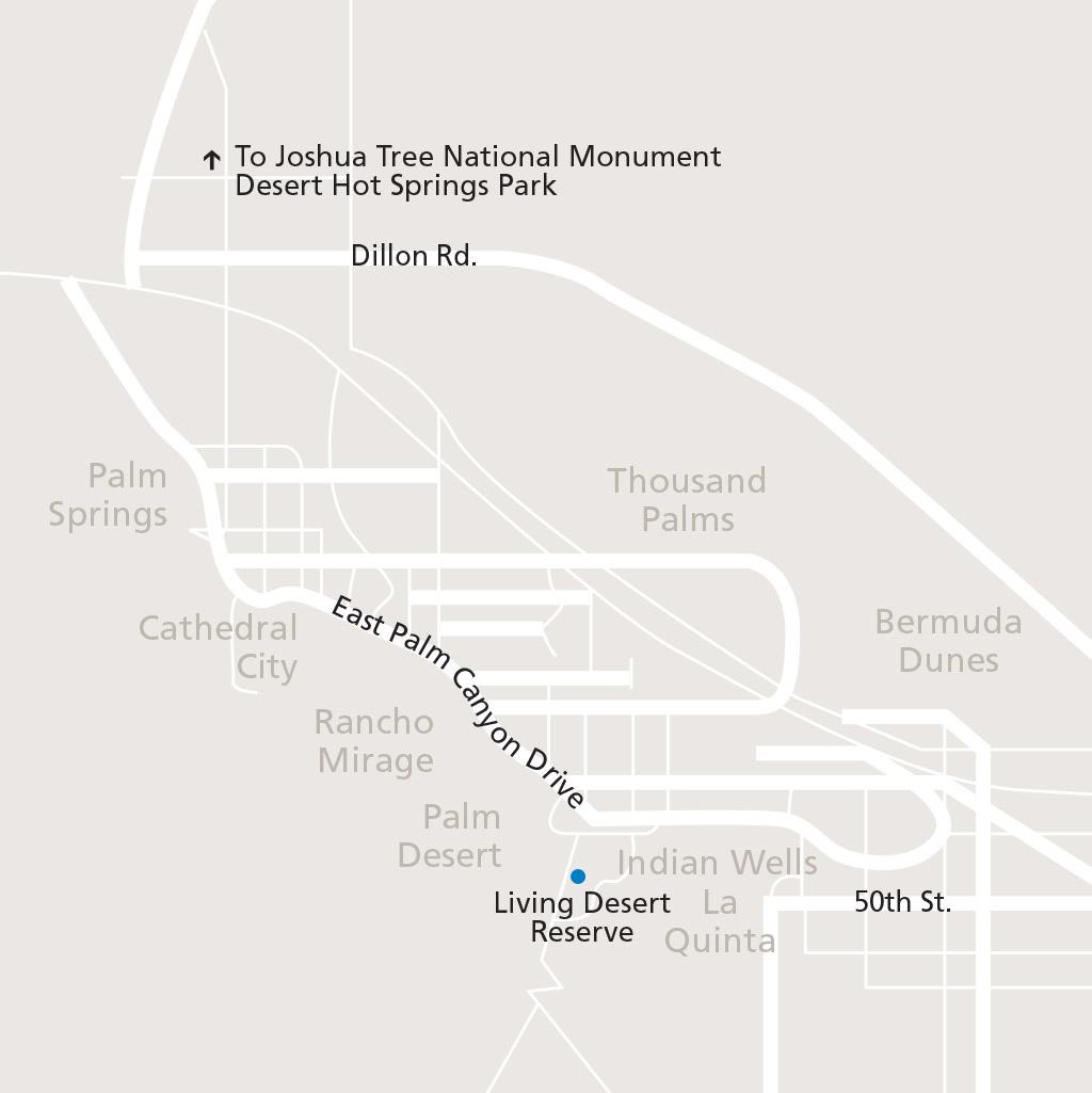 Palm Springs vacations map