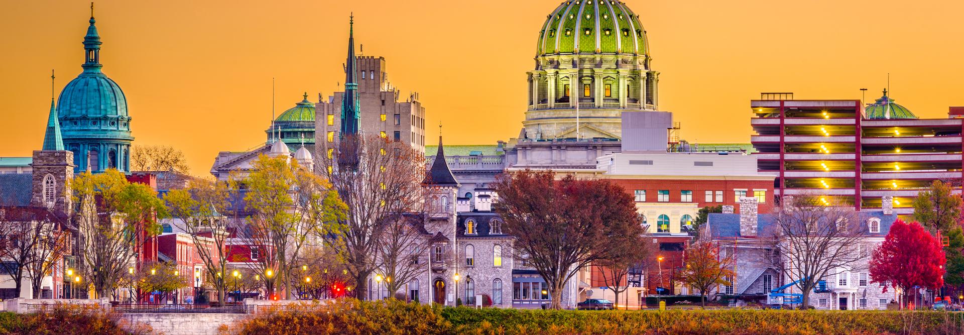 Downtown Harrisburg Skyline, Pennsylvania