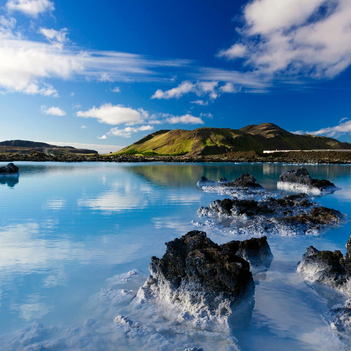 Glacial lakes and wilderness in Reykjavik Iceland