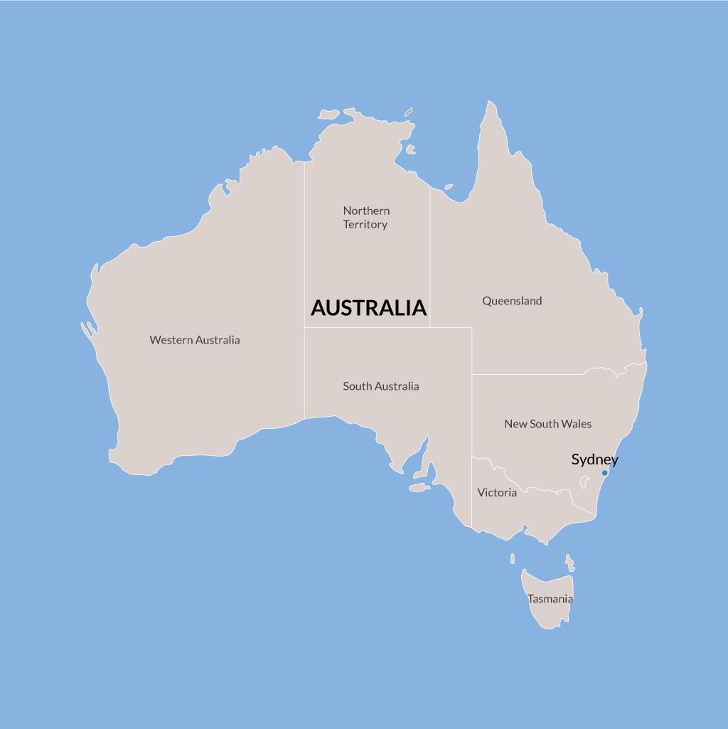 Sydney vacations map