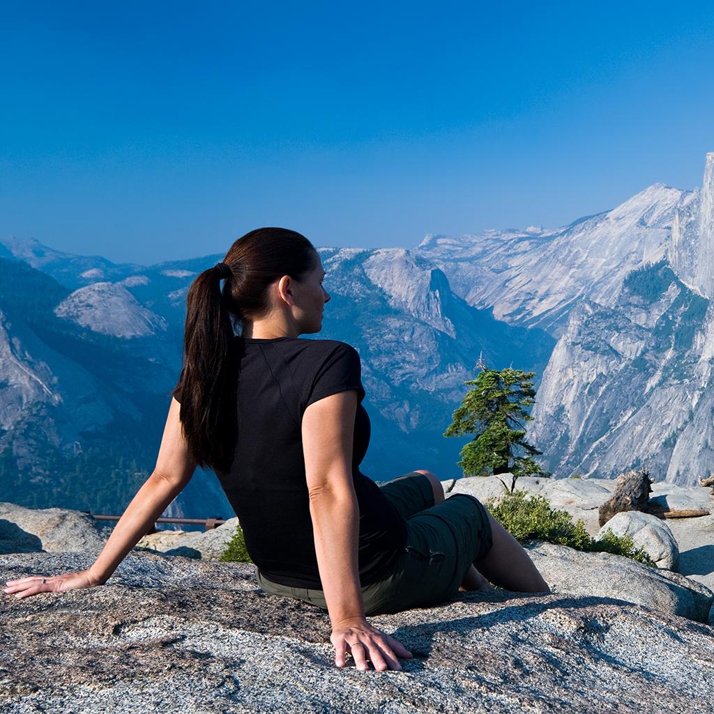 Hiking in Yosemite National Park in California