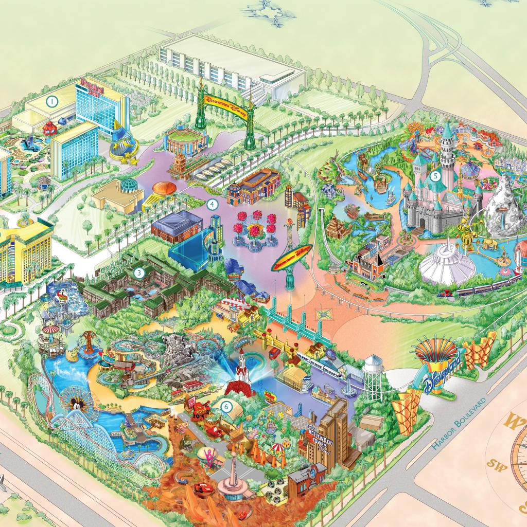 Disneyland® vacations map