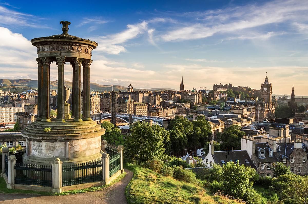 Views of architecture in the city of Edinburgh