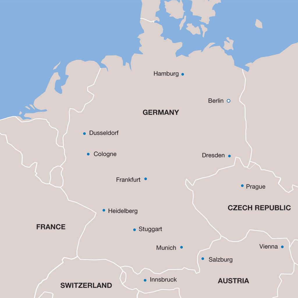 Germany vacation map