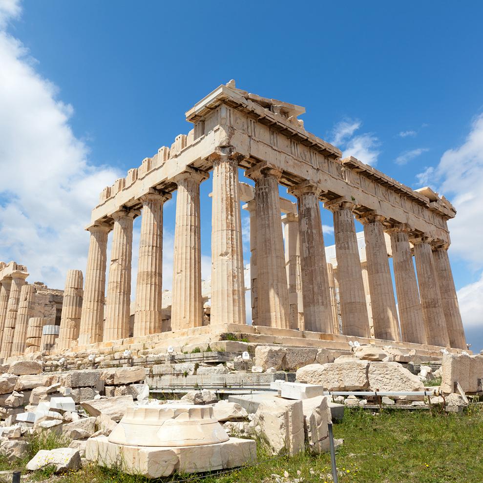 image of the Parthenon temple in Athens, Greece