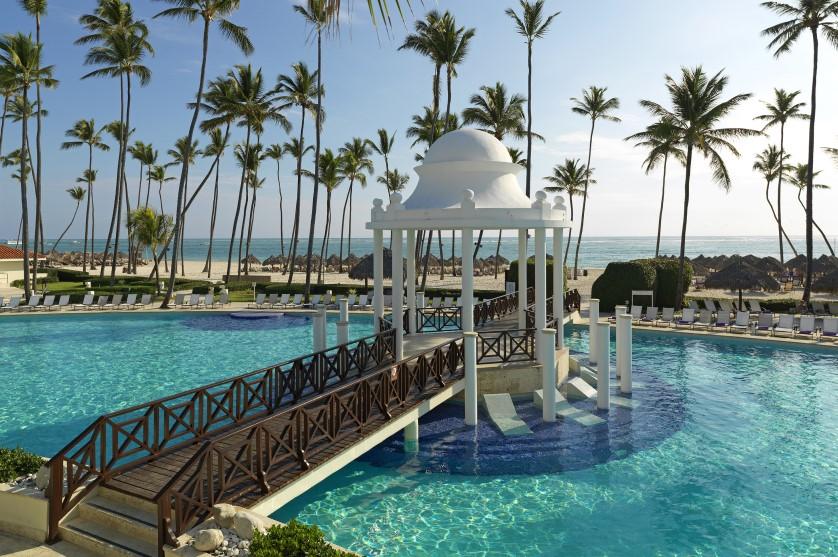 Over the pool gazebo at a Paradisus by Melia resort