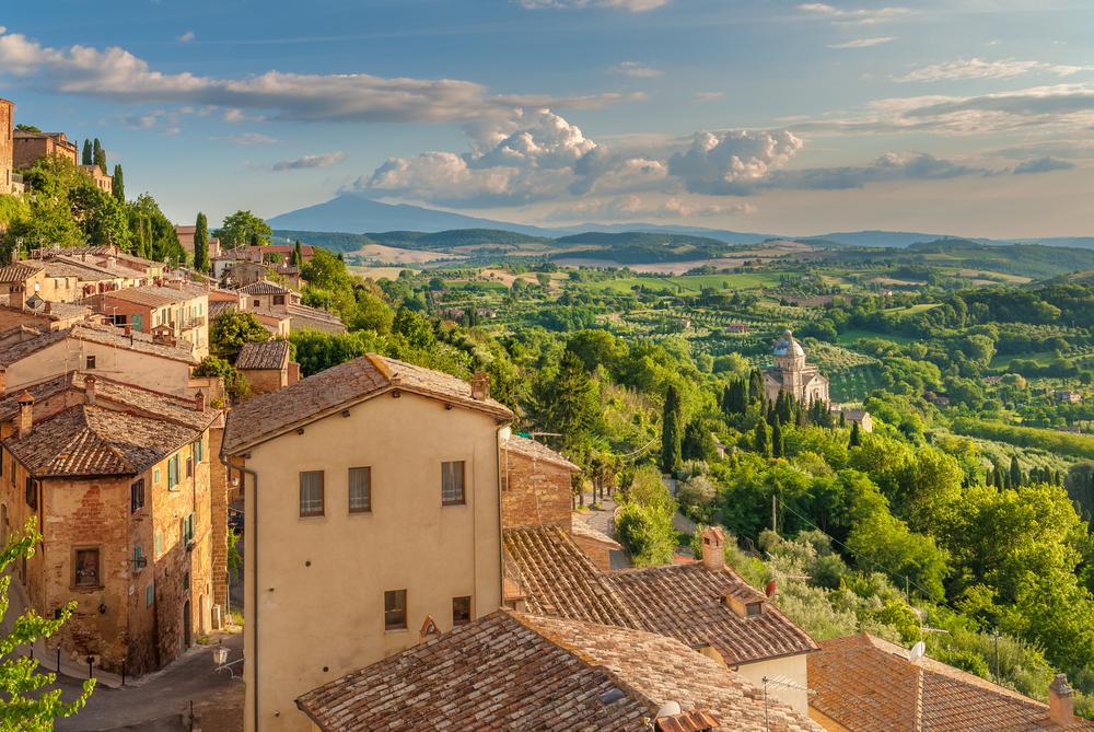 Montepulciano in Tuscany, Italy